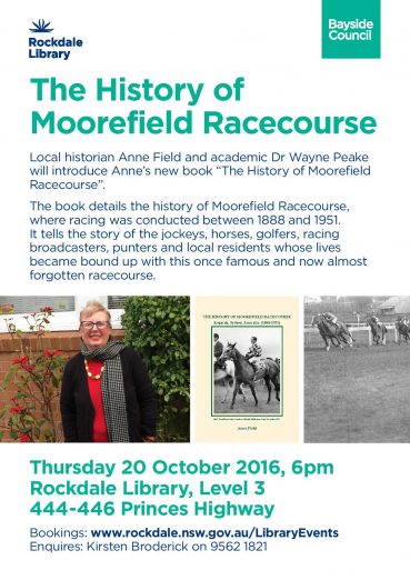 Bayside Council – Invitation to Moorefield Racecourse – Guest Talk