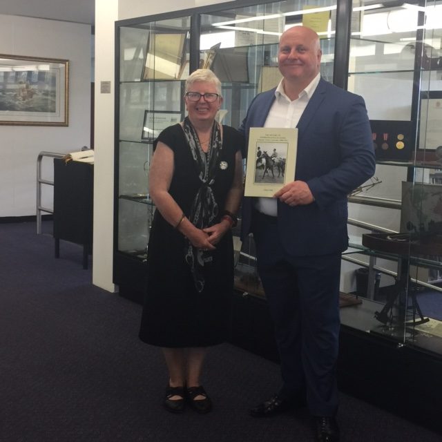 Anne with MARK MARCINIAK, Principal of James Cook Boys Technology High School – Nov 19 2016