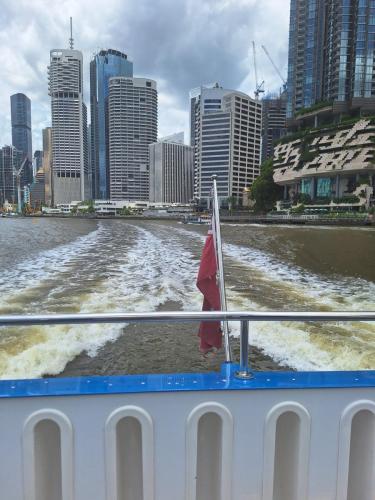 Travelling down the Brisbane River